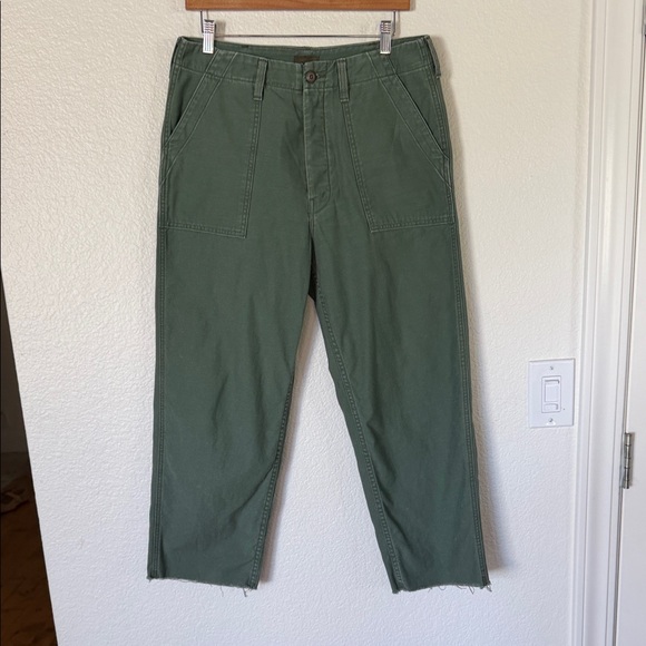 MOTHER Ankle Cropped Jeans in Sage - Picture 9 of 16